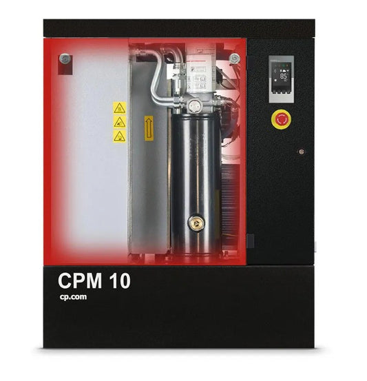 Κοχλιοφόρος αεροσυμπιεστής Chicago Pneumatic CPM4/10 4kW 10 Bar για επαγγελματικές και βιομηχανικές εφαρμογές πεπιεσμένου αέρα.