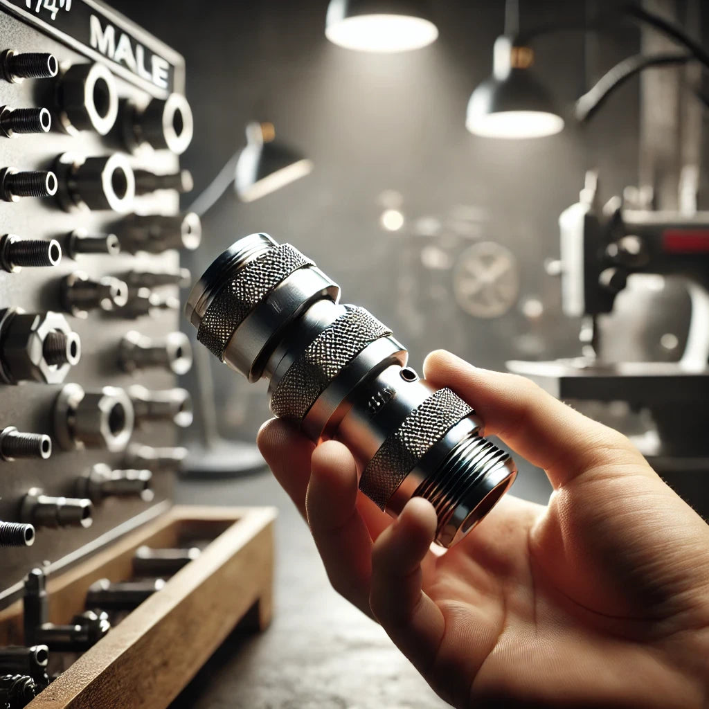 COUPLING 1/4 MALE - 1/4" adapter