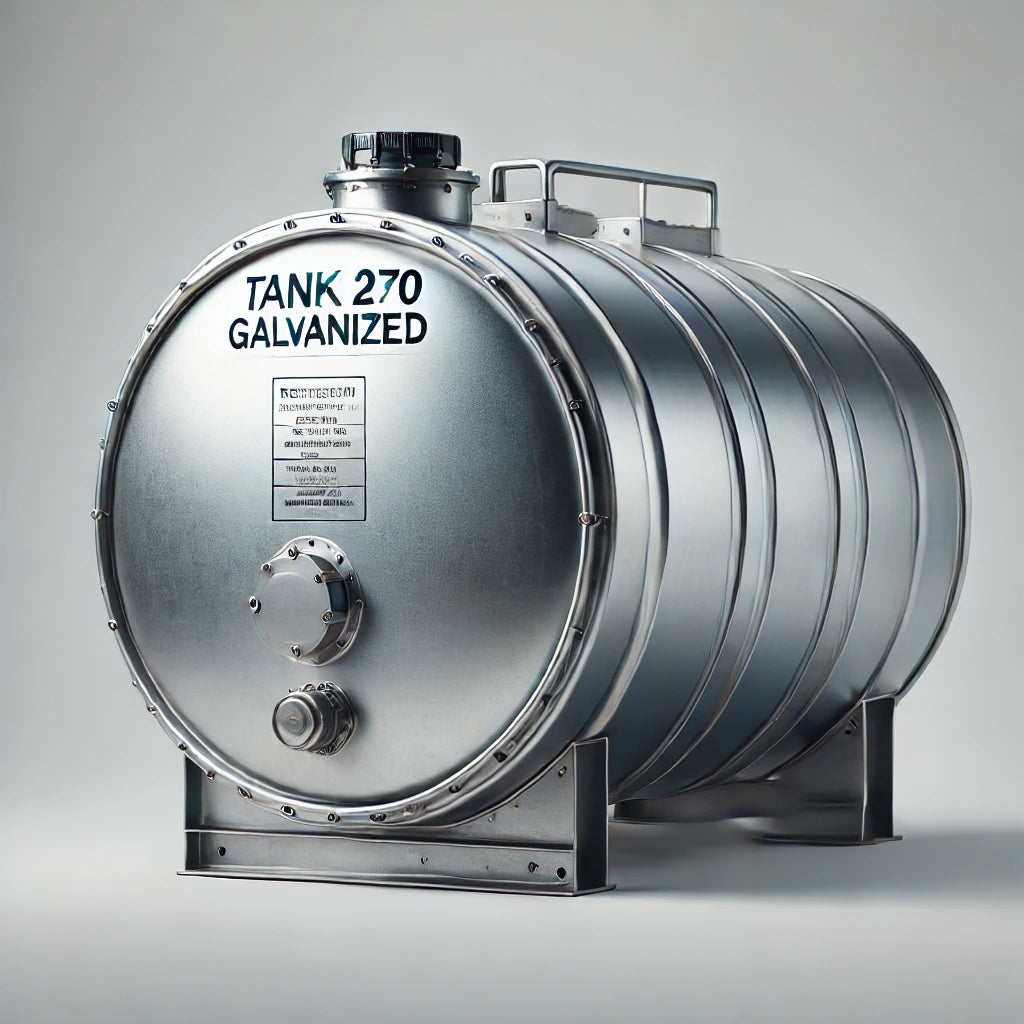 TANK 270 GALVANIZED | Galvanized Tank 270L for Industrial & Agricultural Use