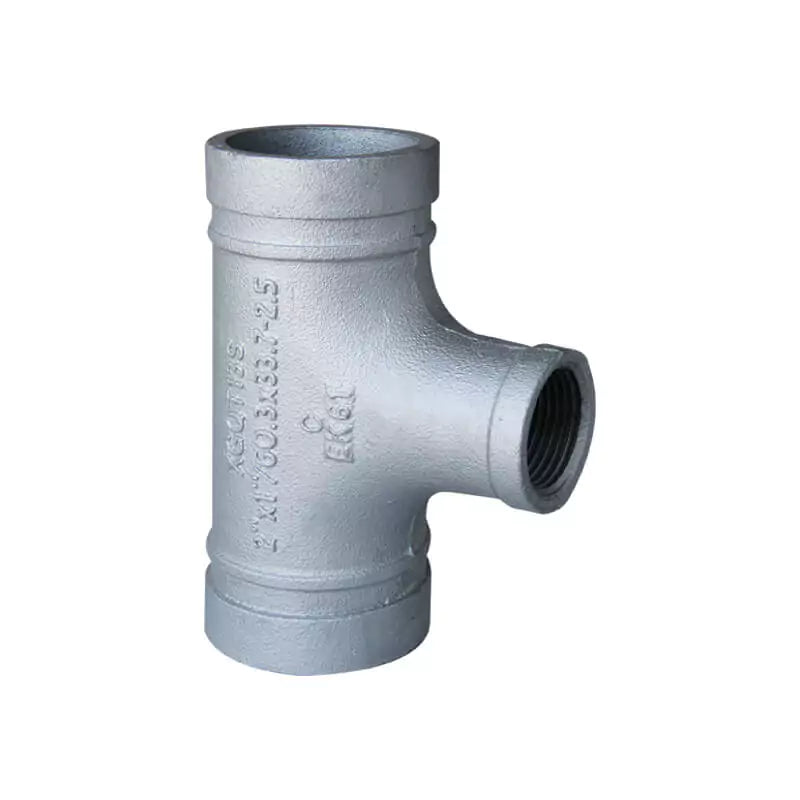 Female threaded reducing tee DN25 to 3/4 inch pipe fitting for plumbing and heating systems