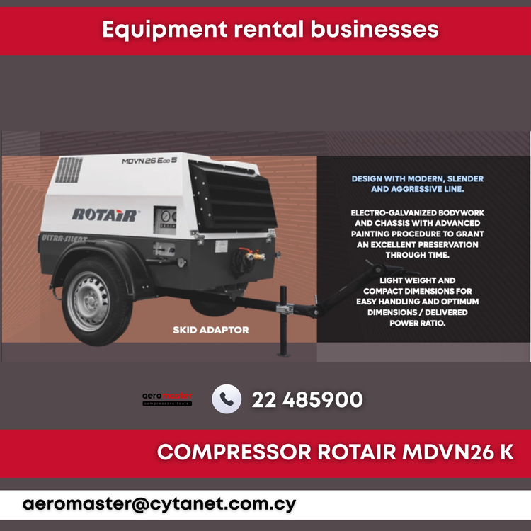 Επαγγελματικός αεροσυμπιεστής Rotair υψηλής απόδοσης
