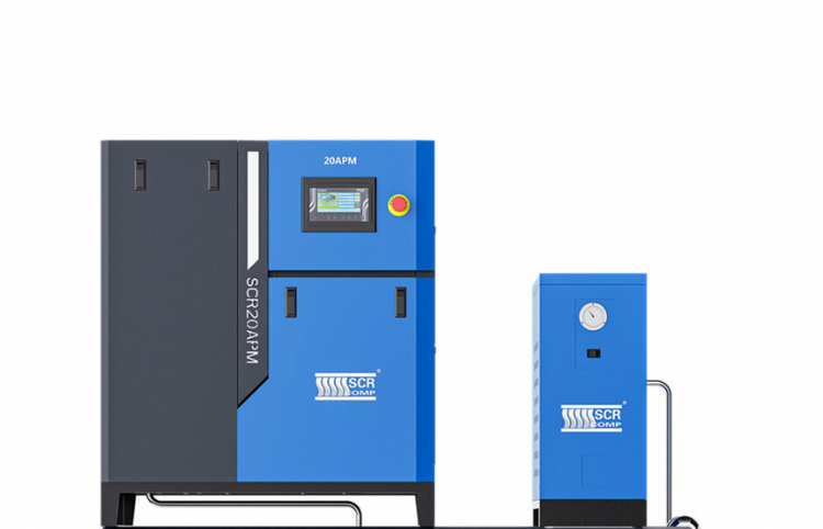 Βιδωτό κομπρεσέρ COMPRESSOR SCR APM4/8 για βιομηχανικές εφαρμογές, υψηλής απόδοσης και σταθερής πίεσης αέρα