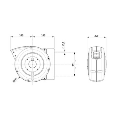 ZECA HOSE REEL 20M 1/2 INCH – Ανθεκτικό και Λειτουργικό Σύστημα Τροχαλίας για Σωλήνες