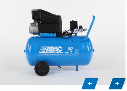 ABAC Monte Carlo air compressor 2HP 50L επαγγελματικής κατηγορίας