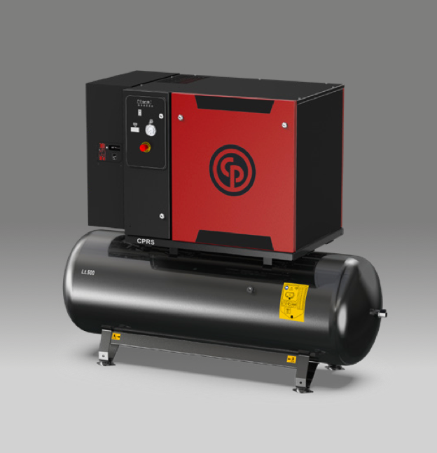 Used Chicago Pneumatic CPRS 327 12S FT silent piston air compressor second hand industrial unit