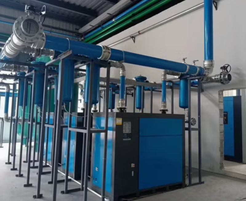 BLUE ALUMINIUM PIPE DN25 for industrial compressed air systems