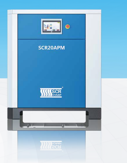 SCR APM20/8 NEW APPEARANCE αεροσυμπιεστής κοχλία 20HP 8 Bar με κινητήρα μόνιμου μαγνήτη VSD - Aeromaster Κύπρου