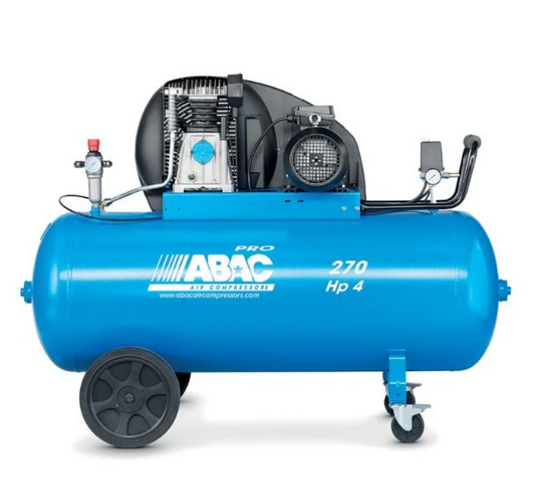 Αεροσυμπιεστής ABAC NS39 5.5HP 270L star delta βιομηχανικός πιστονάτος κομπρεσέρ