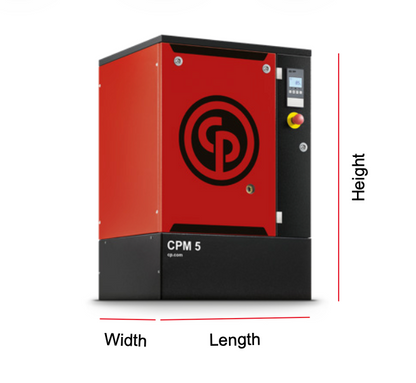 Chicago Pneumatic CPM9D10 400/50 500CE επαγγελματικός αεροσυμπιεστής 500L 400V για βιομηχανική χρήση
