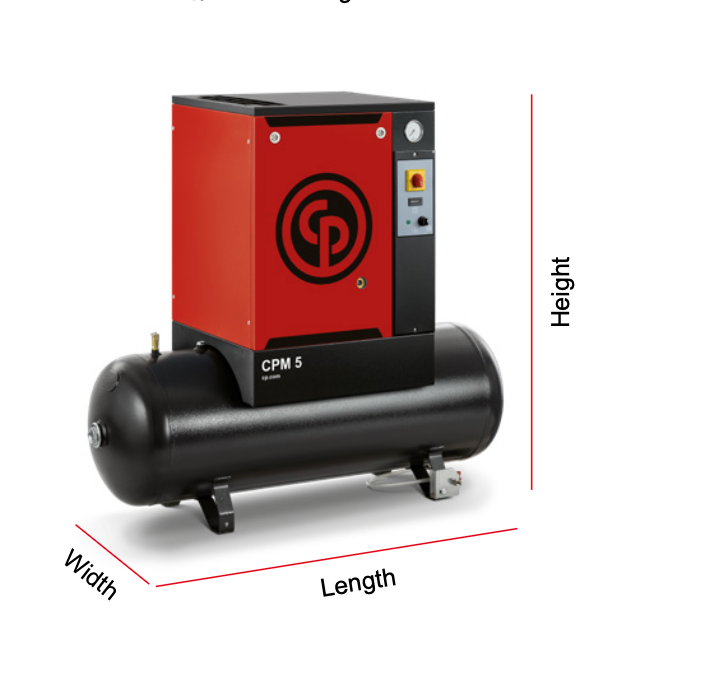 Chicago Pneumatic CPM9D10 400/50 500CE επαγγελματικός αεροσυμπιεστής 500L 400V για βιομηχανική χρήση