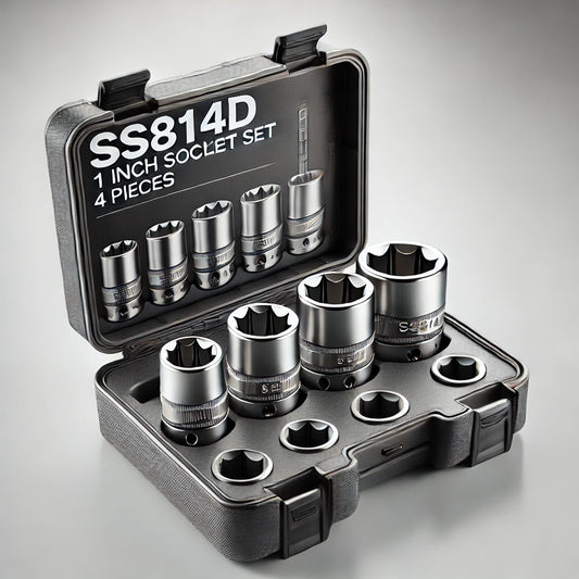 SS814D 1" SOCKET SET (4 Τεμάχια) | Σετ Καρυδάκια 1 Ίντσας