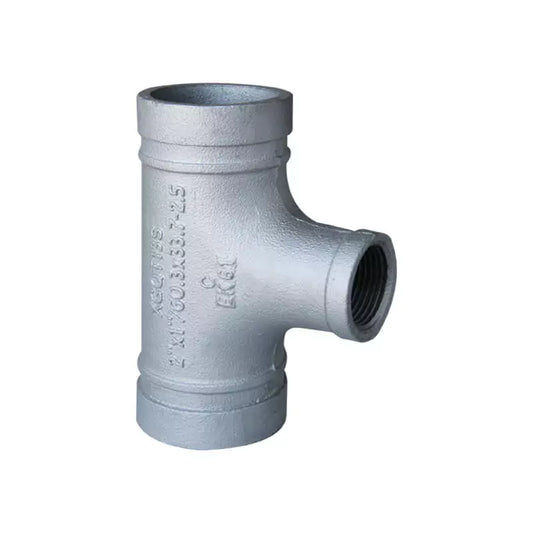 Female threaded reducing tee DN25 to 3/4 inch pipe fitting for plumbing and heating systems