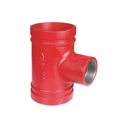 Female threaded reducing tee DN25 to 3/4 inch pipe fitting for plumbing and heating systems