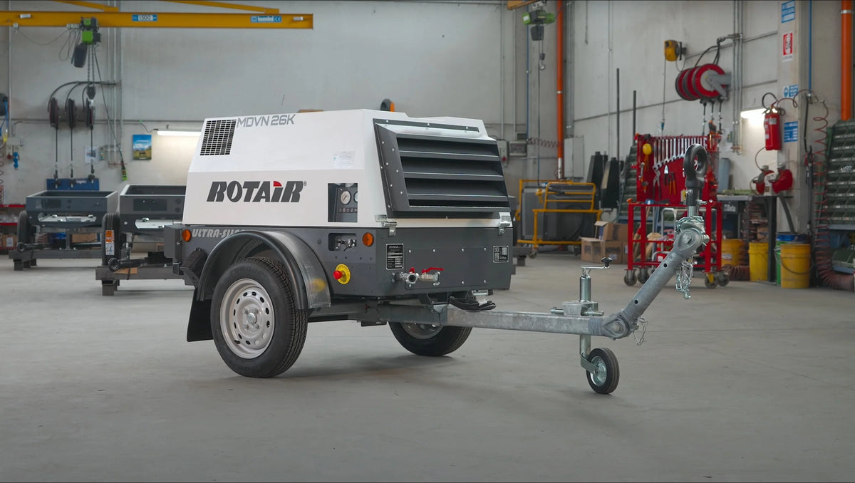 Φορητός Αεροσυμπιεστής Diesel ROTAIR MDVN 26K (25HP - 7 Bar) | Κωδικός: 107095610F
