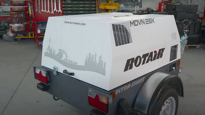 Φορητός Αεροσυμπιεστής Diesel ROTAIR MDVN 26K (25HP - 7 Bar) | Κωδικός: 107095610F