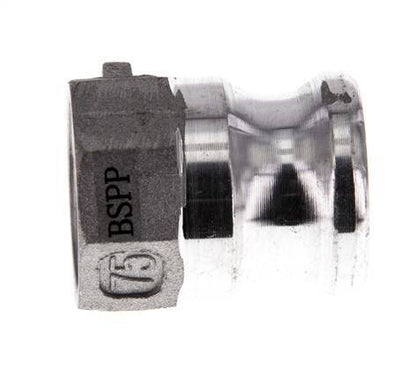 Female threaded aluminum push-in fitting DN20 to 3/4 inch για υδραυλικές εγκαταστάσεις