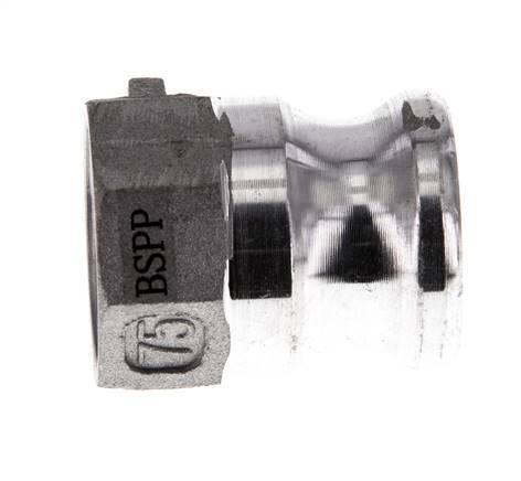 Female threaded aluminum push-in fitting DN20 to 3/4 inch για υδραυλικές εγκαταστάσεις