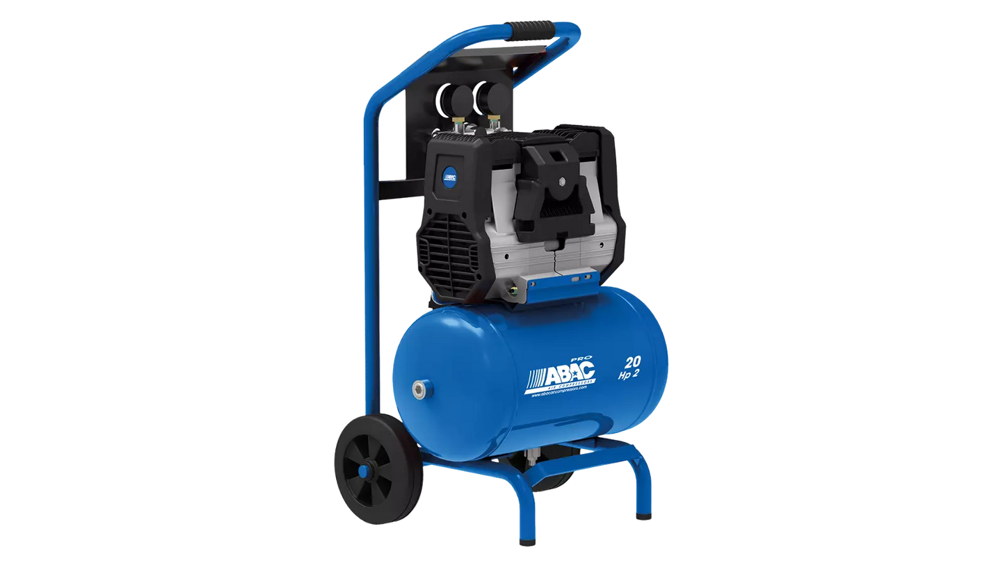 ABAC COMPRESSOR SUPER SILENT 50LTRS 2HP 1PH - High Performance and Low Noise Air Compressor