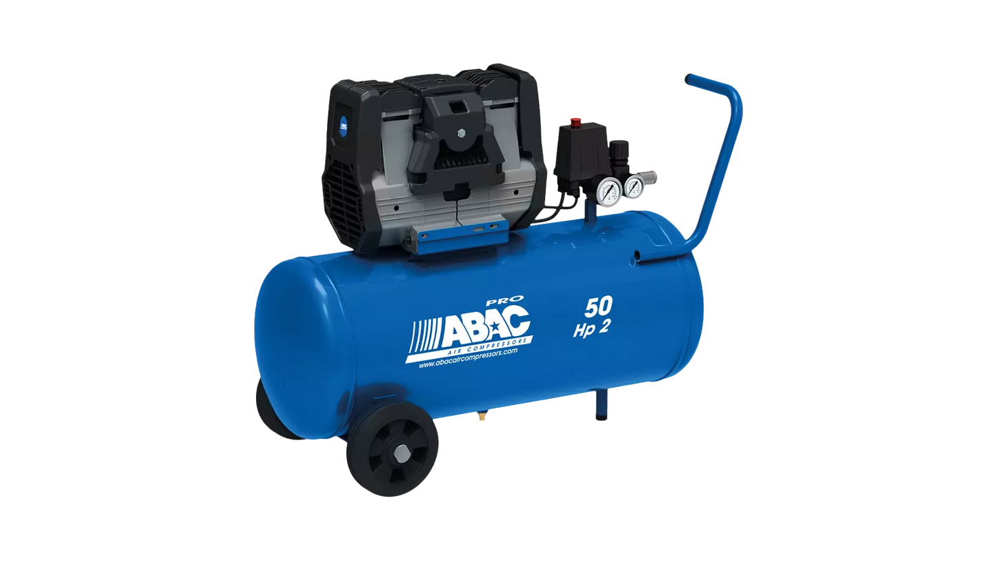 ABAC COMPRESSOR SUPER SILENT 50LTRS 2HP 1PH - High Performance and Low Noise Air Compressor